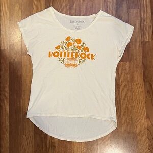 BottleRock Graphic Tee in Cream and Orange